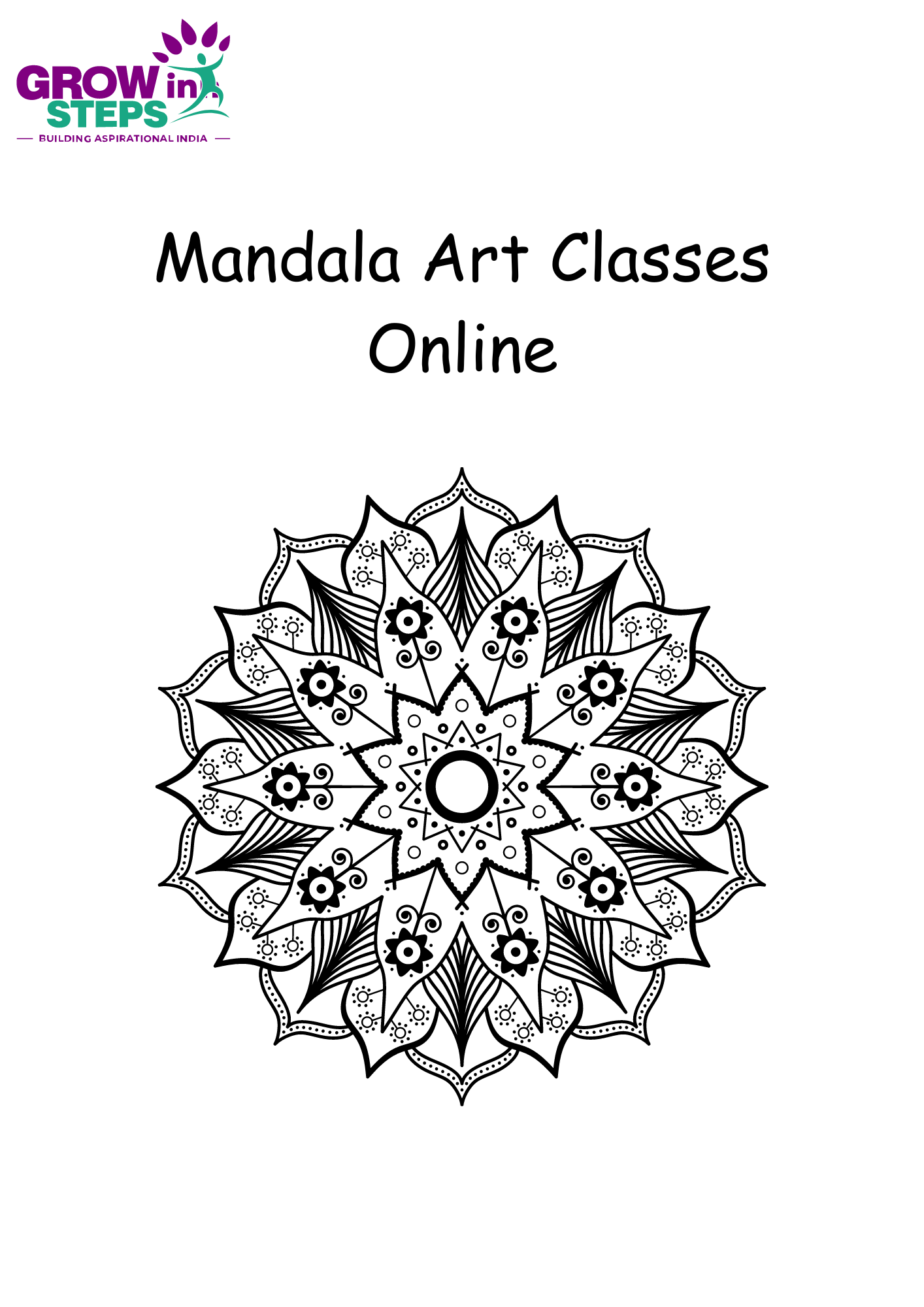 Online Mandala Art Classes - Grow Inn Steps